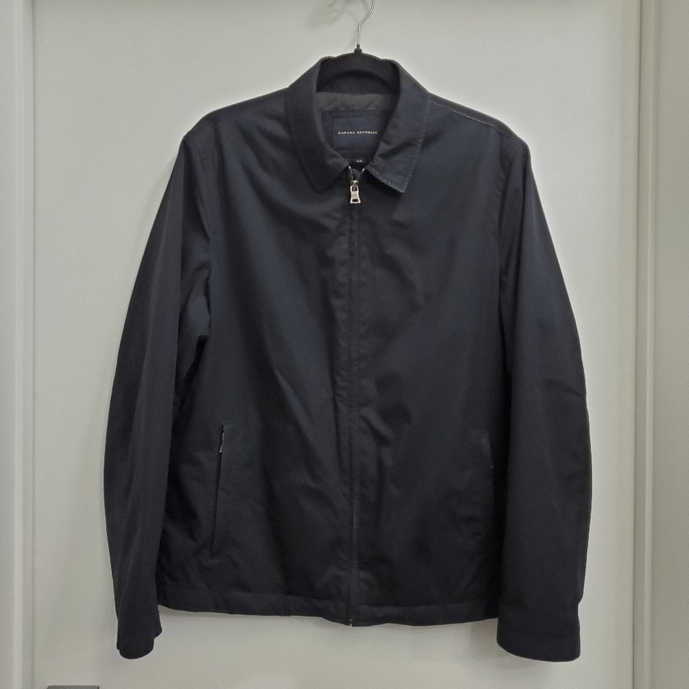 BANANA Republic Black Lightweight Bomber Jacket Mens Size S